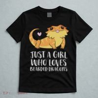 Just A Girl Who Loves Bearded Dragons Lizard Reptile T-Shirt thumb 5