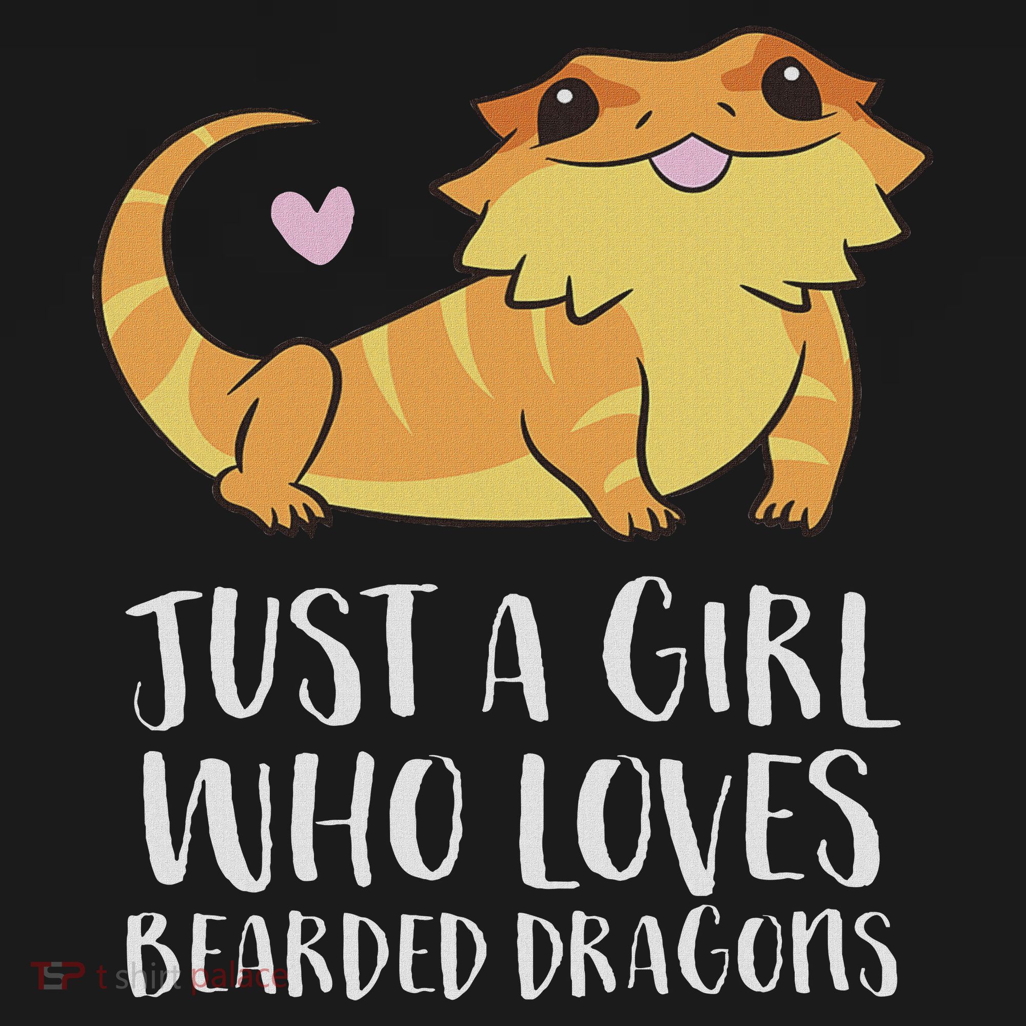 Just A Girl Who Loves Bearded Dragons Lizard Reptile T-Shirt