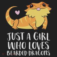 Just A Girl Who Loves Bearded Dragons Lizard Reptile Beanie thumb 2