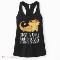 Just A Girl Who Loves Bearded Dragons Lizard Reptile Women's Tank Top thumb 0