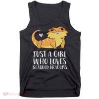 Just A Girl Who Loves Bearded Dragons Lizard Reptile Tank Top thumb 0