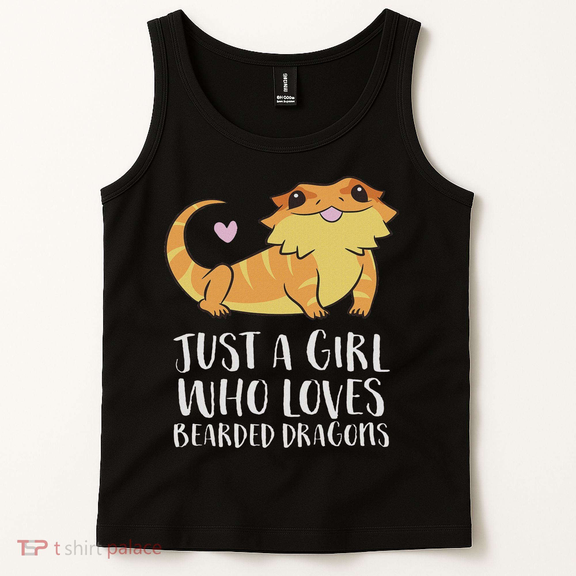 Just A Girl Who Loves Bearded Dragons Lizard Reptile Tank Top