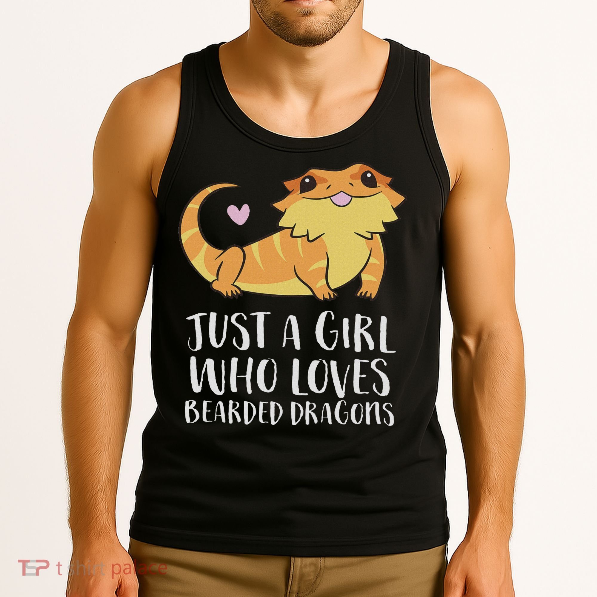 Just A Girl Who Loves Bearded Dragons Lizard Reptile Tank Top