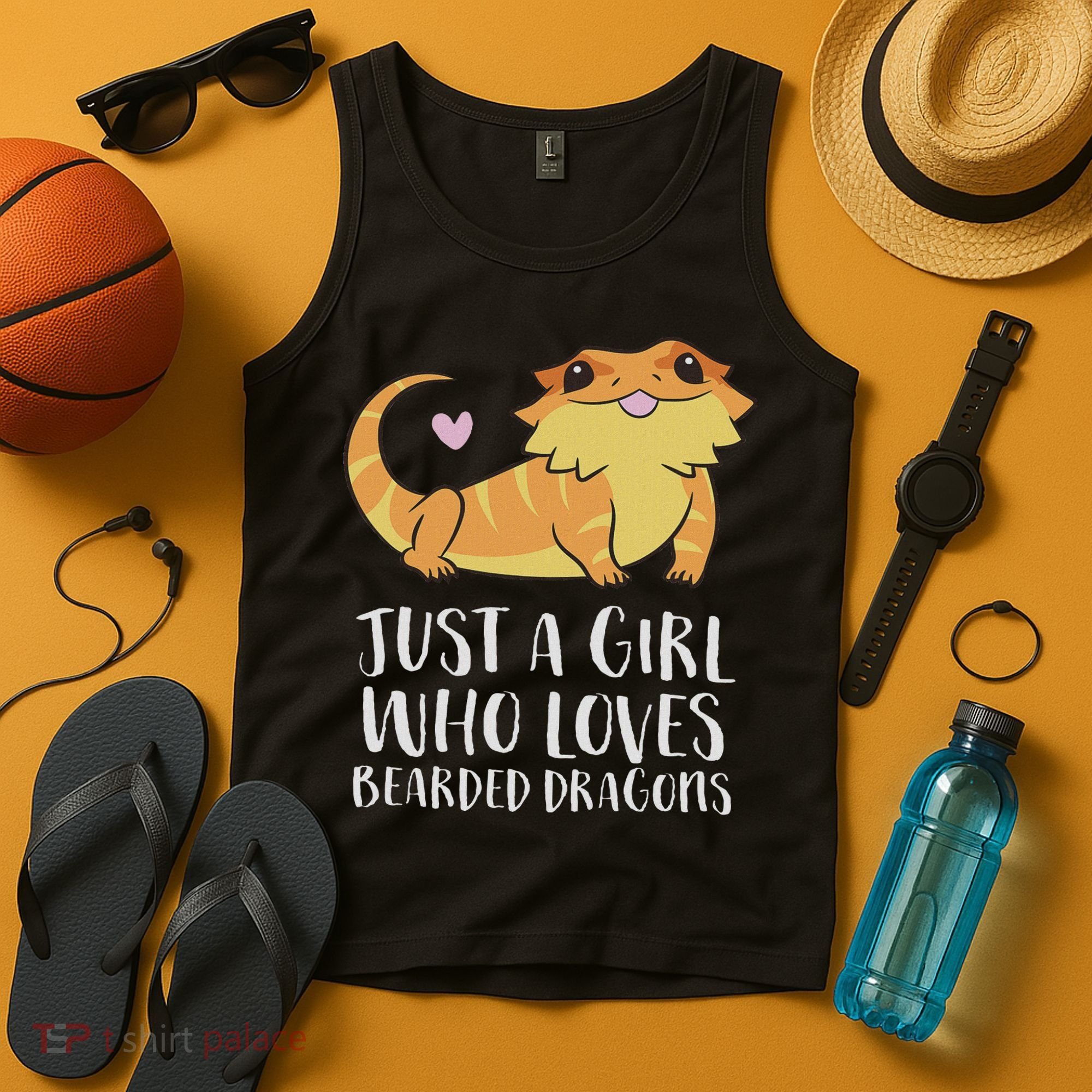 Just A Girl Who Loves Bearded Dragons Lizard Reptile Tank Top