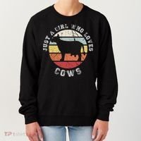 Just A Girl Who Loves Cows Gift Women's Sweatshirt thumb 0