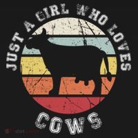 Just A Girl Who Loves Cows Gift Women's Hoodie thumb 2