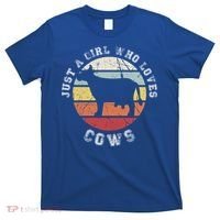 Just A Girl Who Loves Cows Gift T-Shirt thumb 0