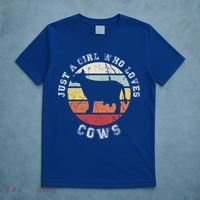 Just A Girl Who Loves Cows Gift T-Shirt thumb 5