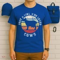 Just A Girl Who Loves Cows Gift T-Shirt thumb 6