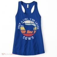 Just A Girl Who Loves Cows Gift Women's Tank Top thumb 0
