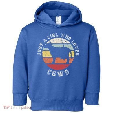 Just A Girl Who Loves Cows Gift Toddler Hoodie