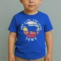 Just A Girl Who Loves Cows Gift Toddler T-Shirt thumb 2