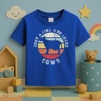 Just A Girl Who Loves Cows Gift Toddler T-Shirt thumb 3
