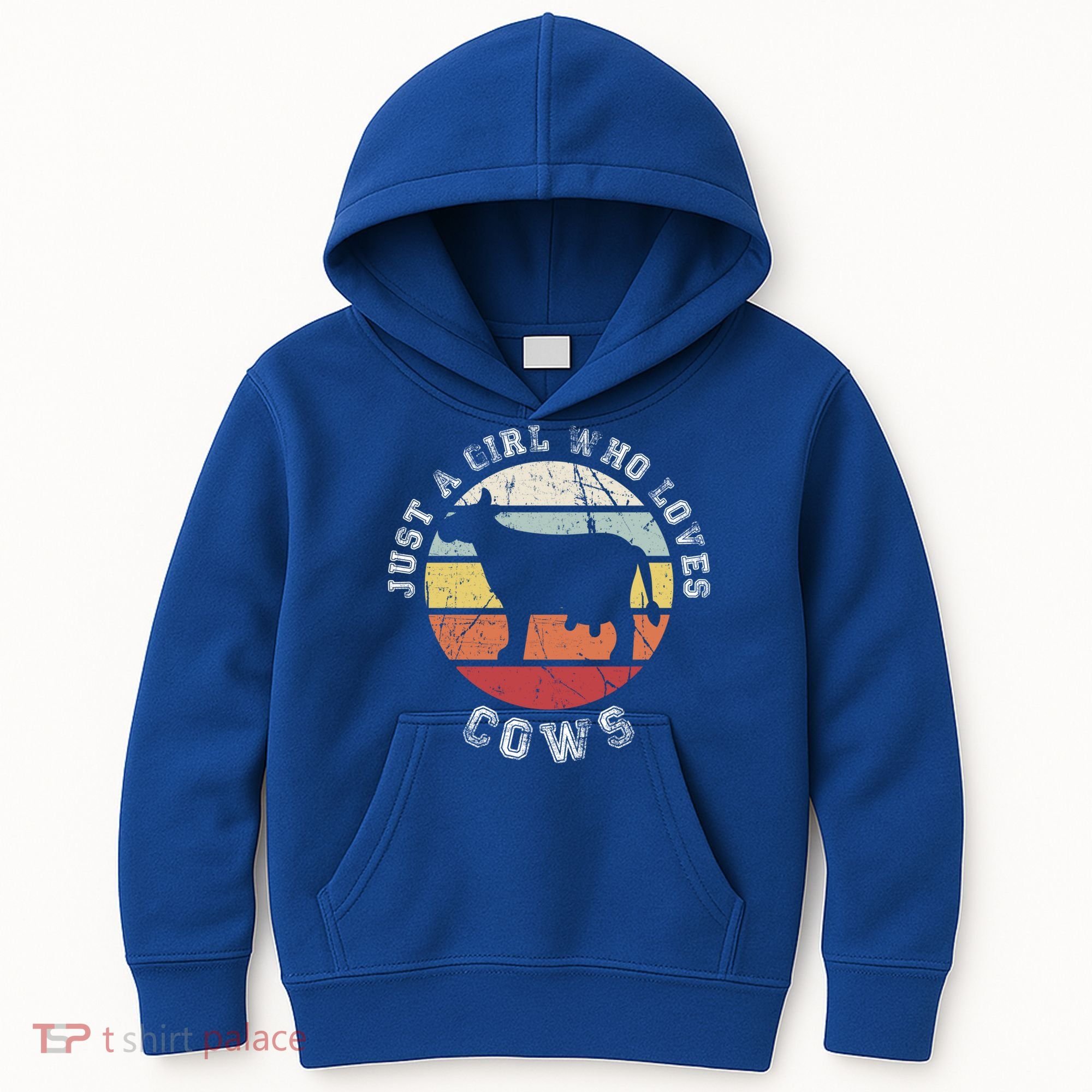 Just A Girl Who Loves Cows Gift Kids Hoodie