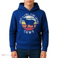 Just A Girl Who Loves Cows Gift Kids Hoodie thumb 4