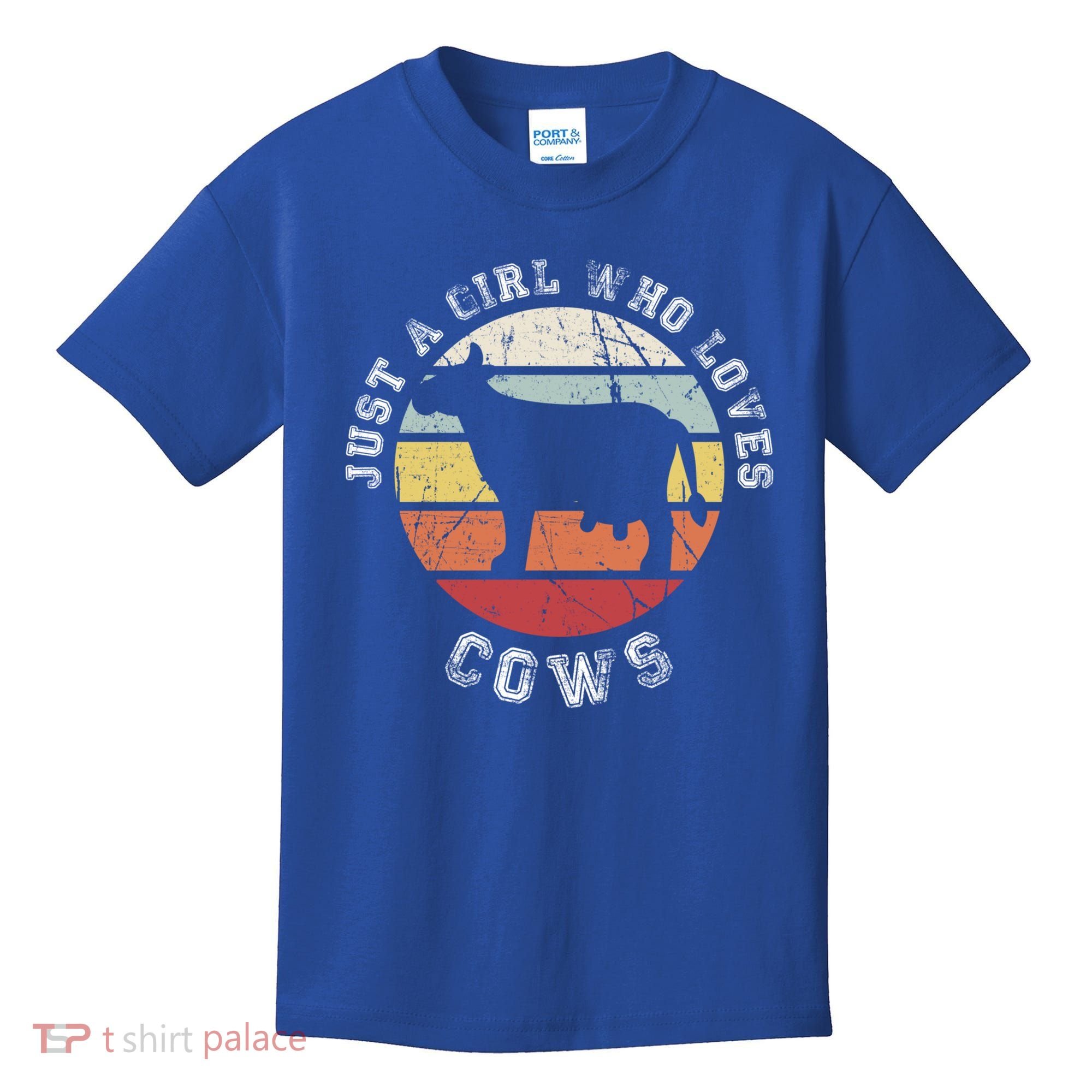 Just A Girl Who Loves Cows Gift Kids T-Shirt