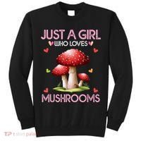 Just A Girl Who Loves Mushroom Hunting Tall Sweatshirt thumb 0