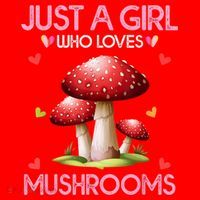 Just A Girl Who Loves Mushroom Hunting Santa Hat thumb 1