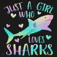 Just A Girl Who Loves Sharks Cute Shark Lover Themed Women's Tank Top thumb 5