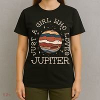 Just A Girl Who Loves Jupiter Astronomy T-Shirt thumb 4