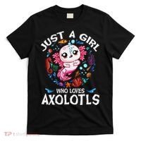 Just A Girl Who Loves Axolotls Cute Axolotl T-Shirt thumb 0