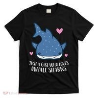 Just A Girl Who Loves Whale Sharks Cute Whale Shark T-Shirt thumb 0
