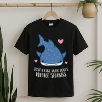 Just A Girl Who Loves Whale Sharks Cute Whale Shark T-Shirt thumb 2