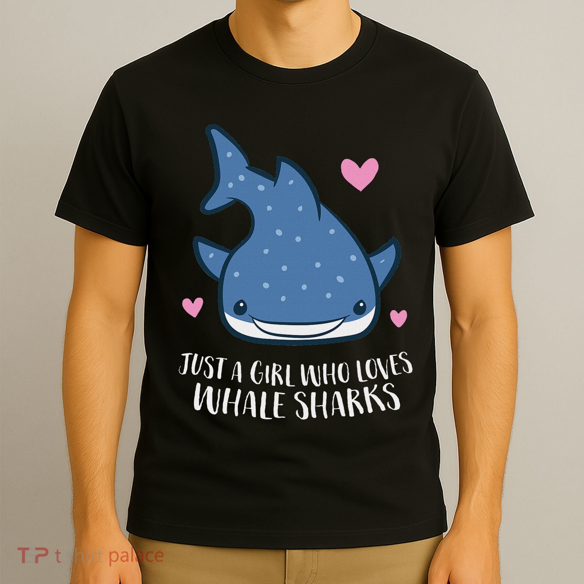 Just A Girl Who Loves Whale Sharks Cute Whale Shark T-Shirt