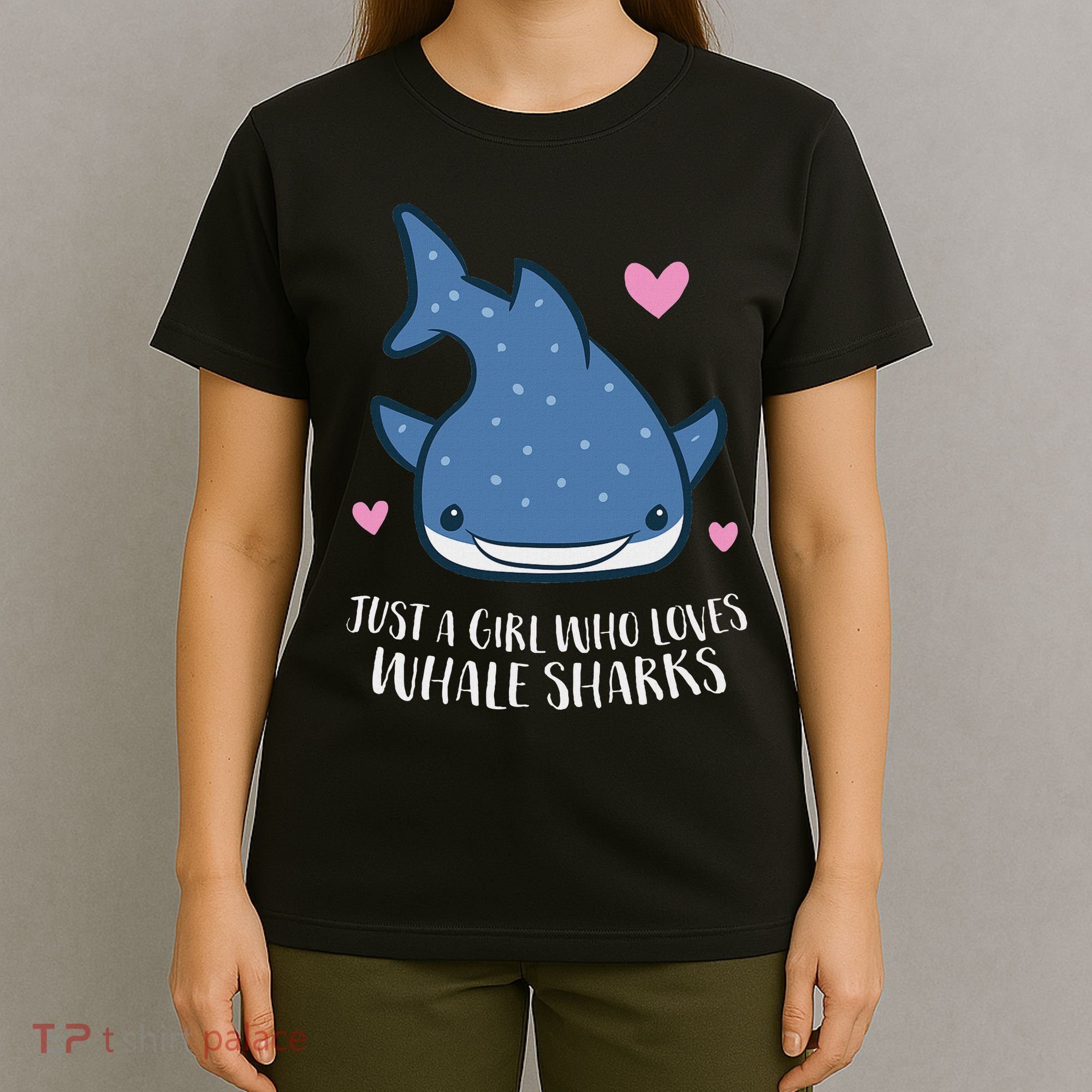 Just A Girl Who Loves Whale Sharks Cute Whale Shark T-Shirt