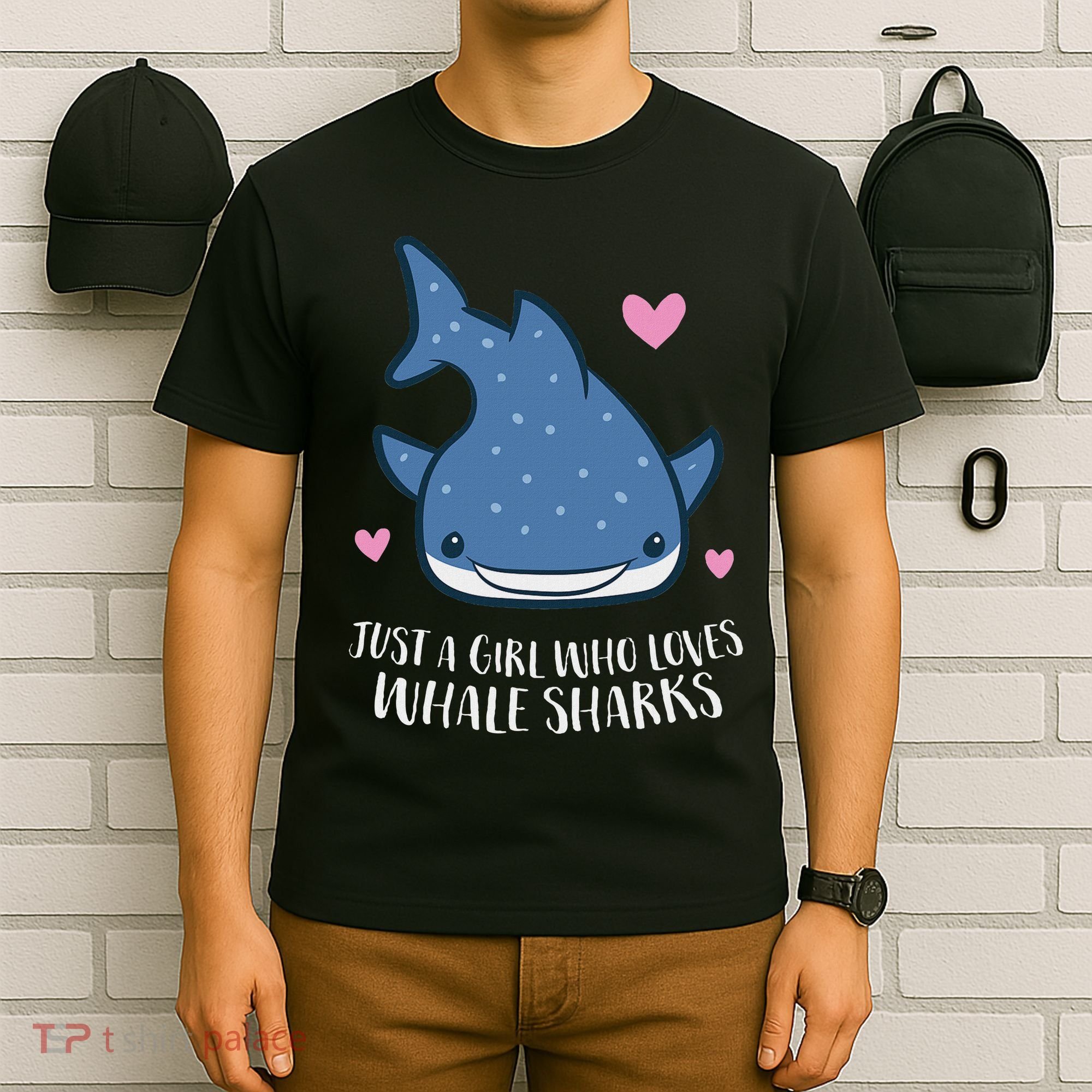 Just A Girl Who Loves Whale Sharks Cute Whale Shark T-Shirt