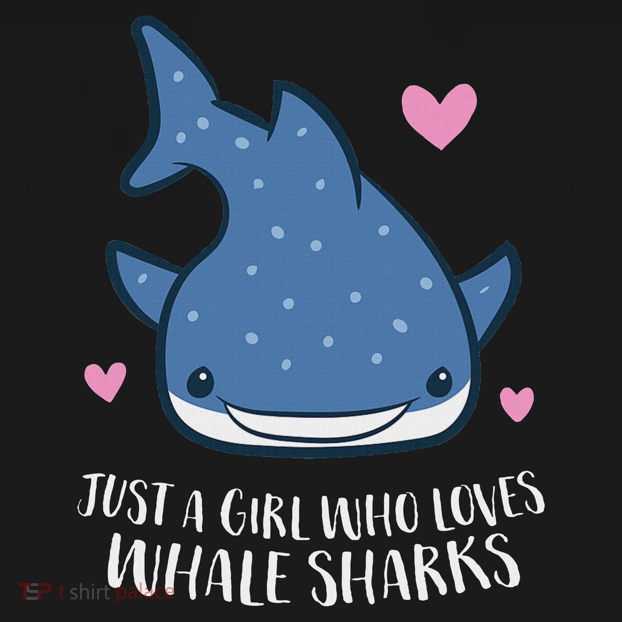 Just A Girl Who Loves Whale Sharks Cute Whale Shark T-Shirt
