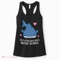 Just A Girl Who Loves Whale Sharks Cute Whale Shark Women's Tank Top thumb 0