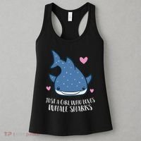 Just A Girl Who Loves Whale Sharks Cute Whale Shark Women's Tank Top thumb 3