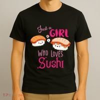 Just A Girl Who Loves Sushi T-Shirt thumb 3