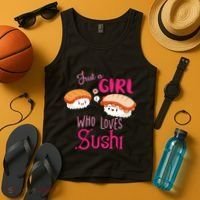 Just A Girl Who Loves Sushi Tank Top thumb 4