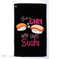 Just A Girl Who Loves Sushi Golf Towel thumb 0