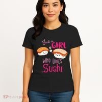 Just A Girl Who Loves Sushi Women's T-Shirt thumb 4