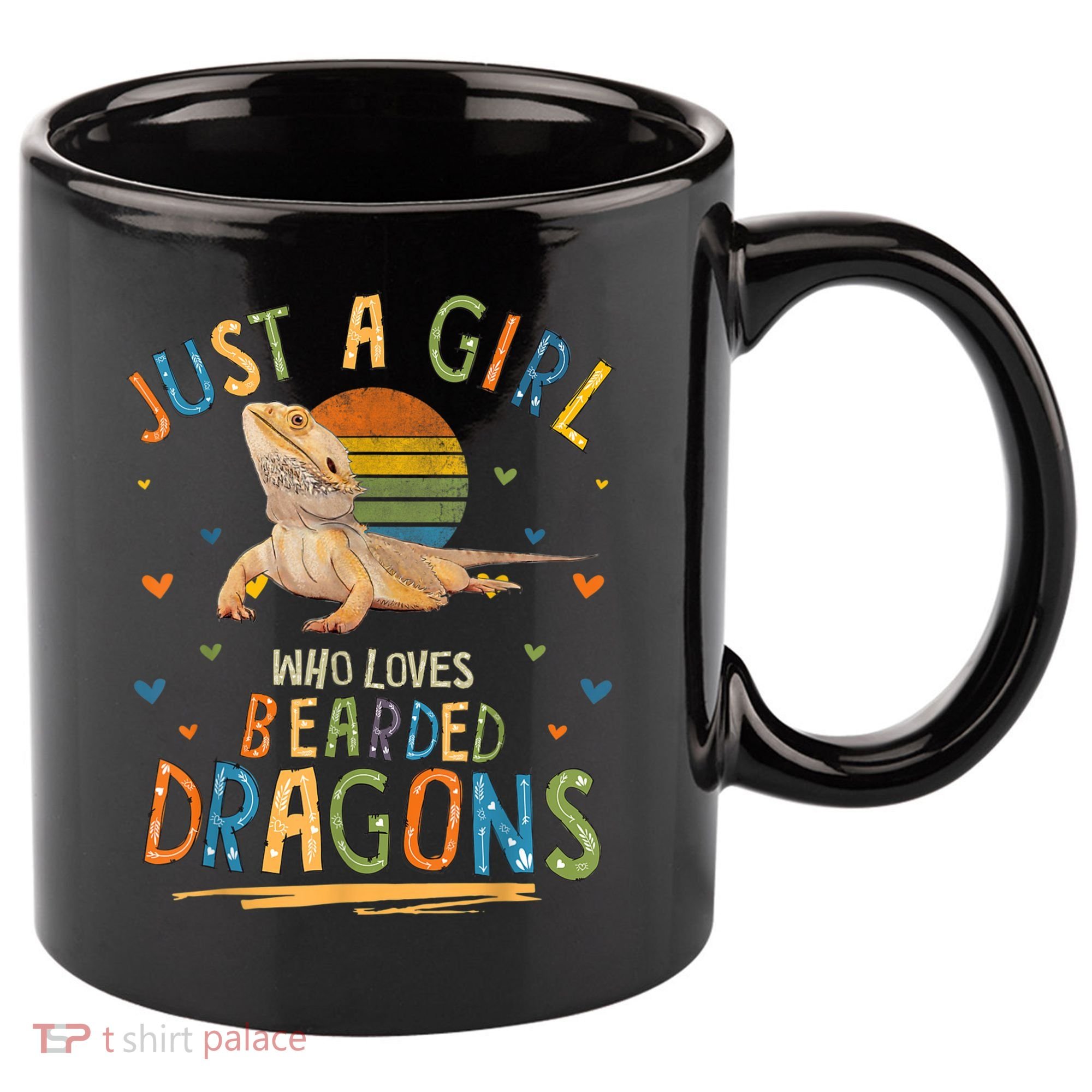 Just A Girl Who Loves Bearded Dragons 11oz C Handle Ceramic Mug