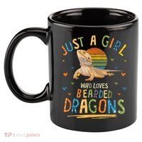 Just A Girl Who Loves Bearded Dragons 11oz C Handle Ceramic Mug thumb 2