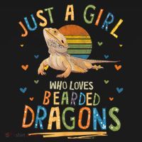 Just A Girl Who Loves Bearded Dragons Ornament thumb 1