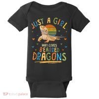 Just A Girl Who Loves Bearded Dragons Baby Bodysuit thumb 0