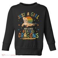 Just A Girl Who Loves Bearded Dragons Toddler Sweatshirt thumb 0