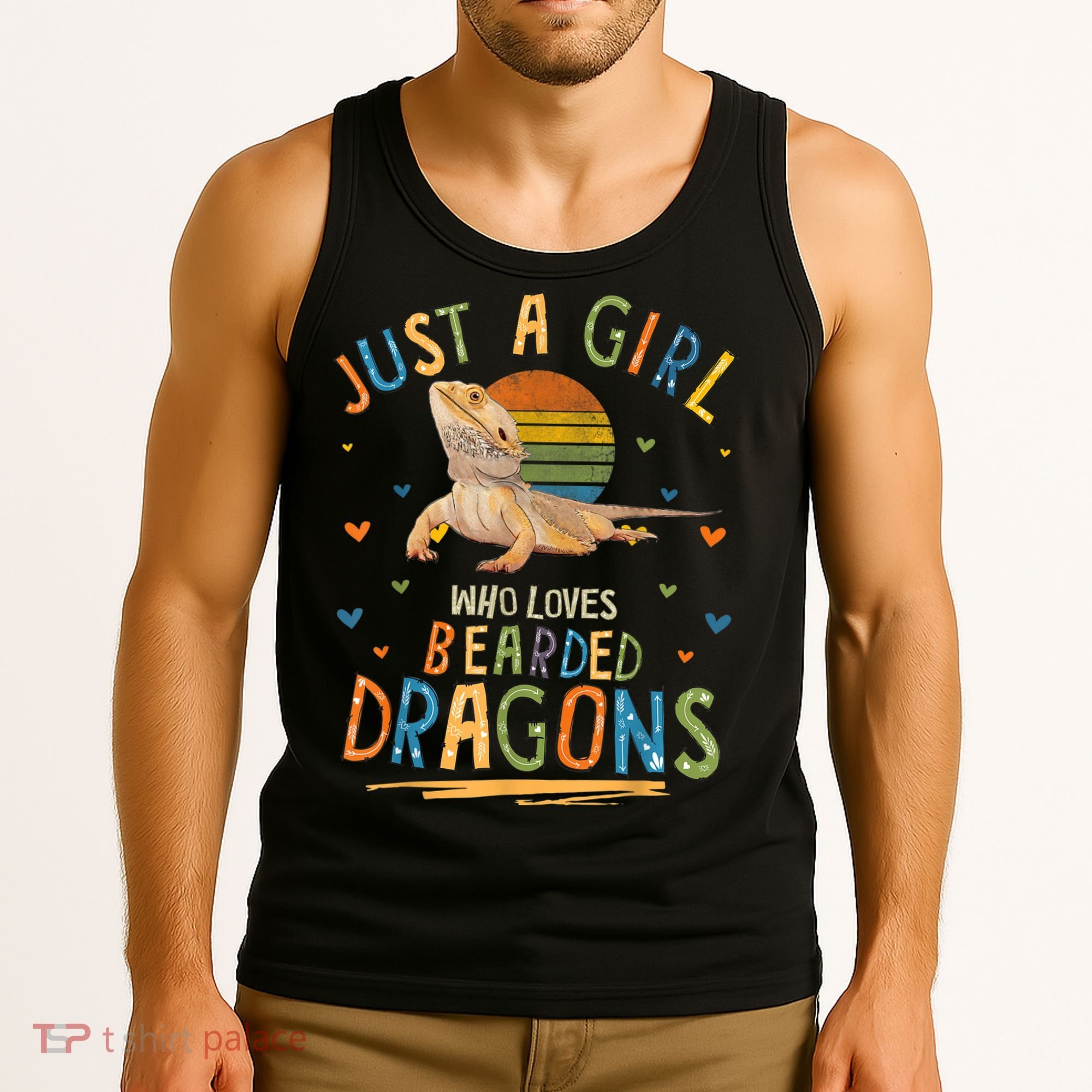 Just A Girl Who Loves Bearded Dragons Tank Top