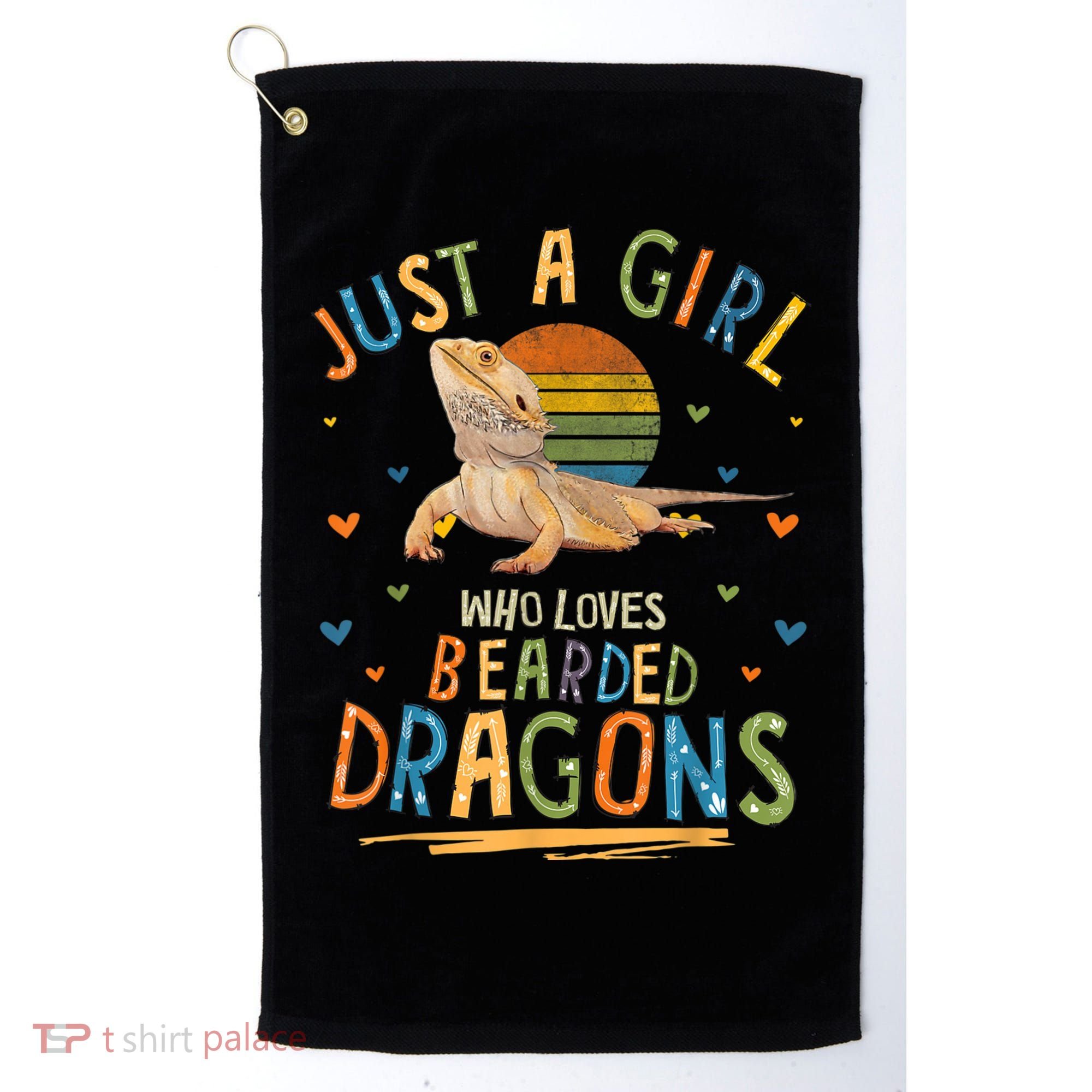 Just A Girl Who Loves Bearded Dragons Golf Towel