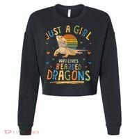 Just A Girl Who Loves Bearded Dragons Cropped Pullover Crew thumb 0