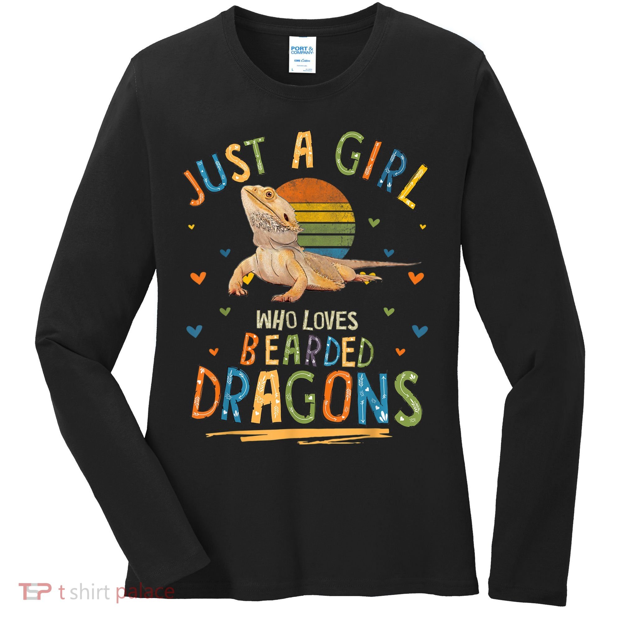 Just A Girl Who Loves Bearded Dragons Women's Long Sleeve Shirt