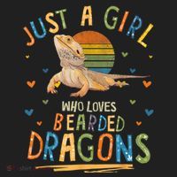 Just A Girl Who Loves Bearded Dragons Plastic Christmas Ball Ornament thumb 1