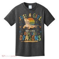 Just A Girl Who Loves Bearded Dragons Kids T-Shirt thumb 0