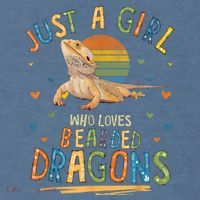 Just A Girl Who Loves Bearded Dragons Comfort Colors Garment-Dyed Hooded Sweatshirt thumb 2