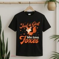 Just A Girl Who Loves Foxes Fox Lover Zookeeper T-Shirt thumb 2